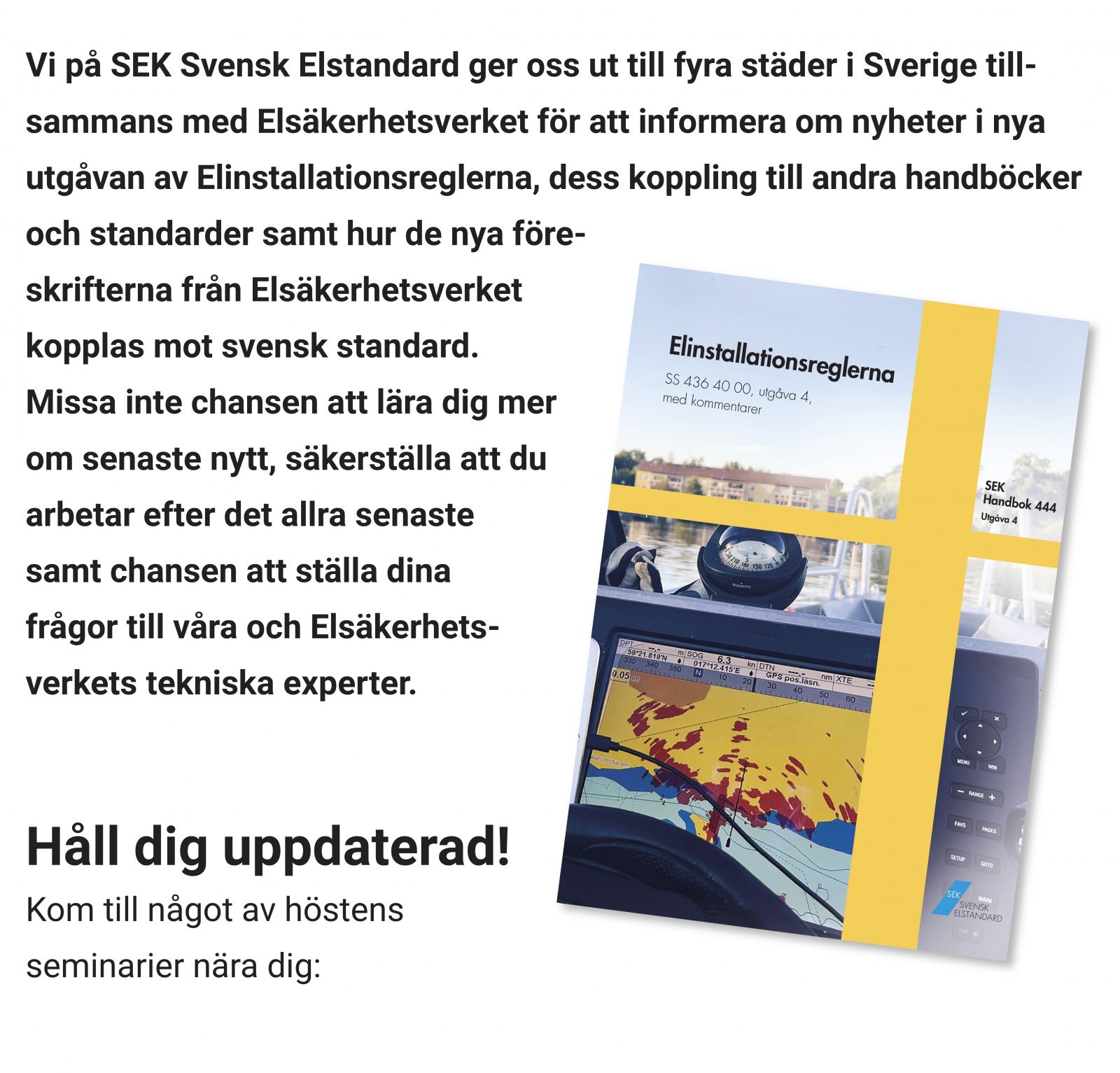SEK Svensk Elinstallation Roadshow 2023